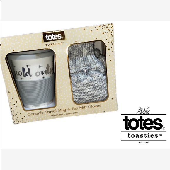 totes Accessories Totes Ceramic Travel Mug Finger Hole Gloves